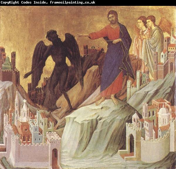 Duccio di Buoninsegna The Tempration of Christ on the Mountain